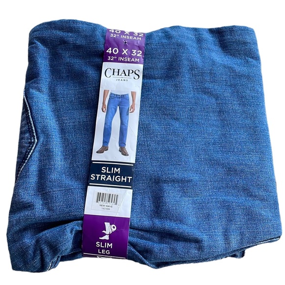 Chaps Jeans - Men’s Slim Straight Denim - Picture 1 of 4